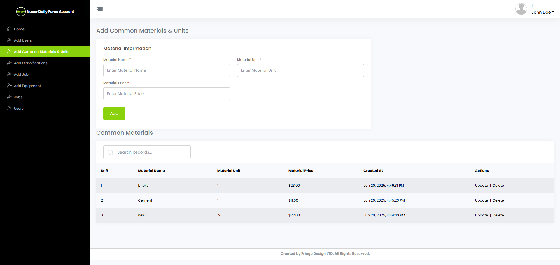 Materials Management